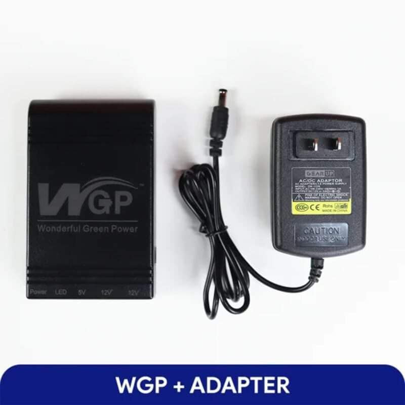 WGP mini UPS 5/9/12V (10400mAh) + GearUP 12V/3A Adapter Combo