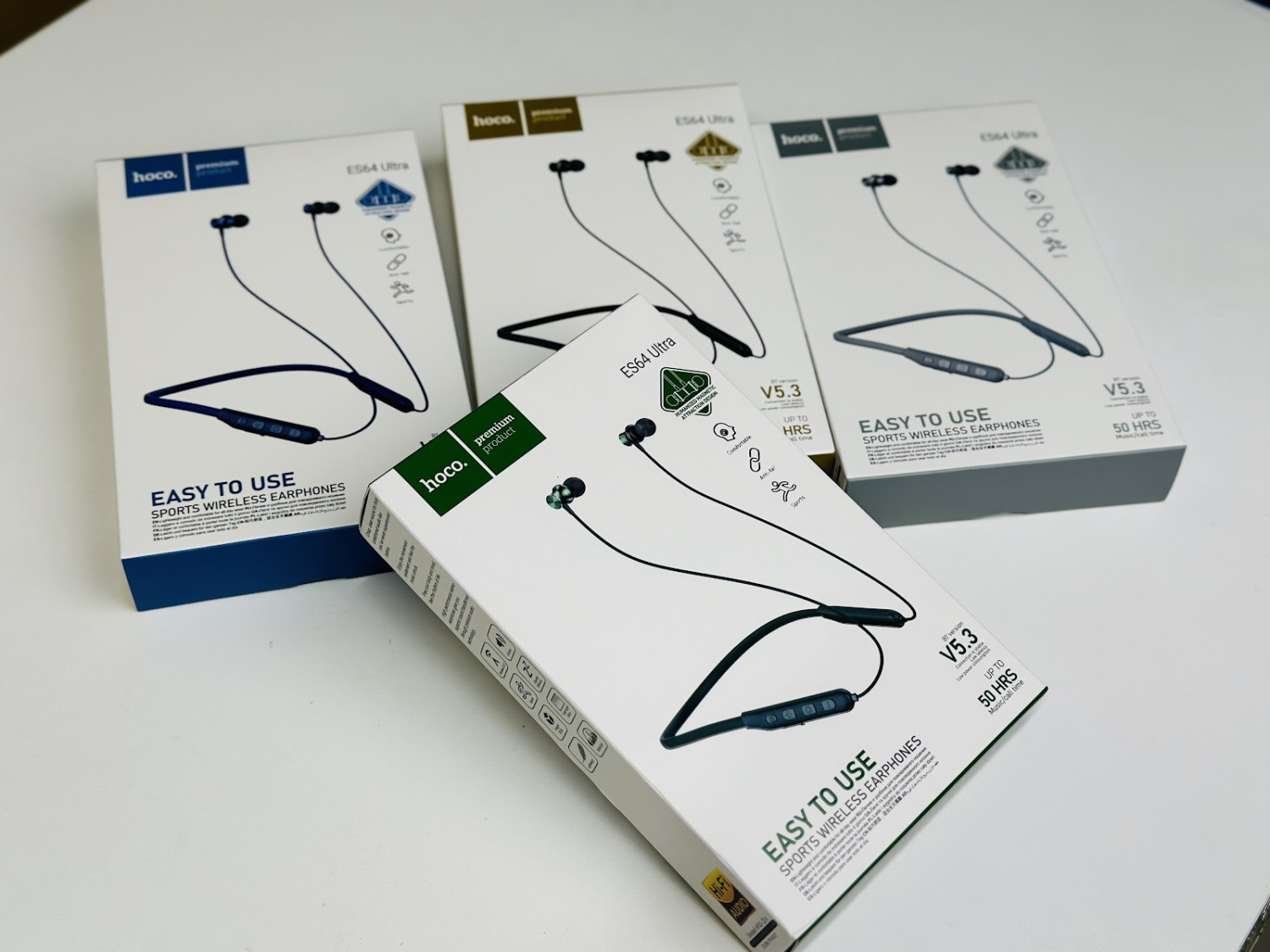 Hoco ES64 Ultra Sports Bluetooth Wireless Neckband Earphone – Blue Color